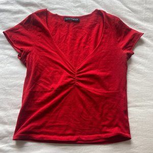 Brandy Melville red Gina crop top